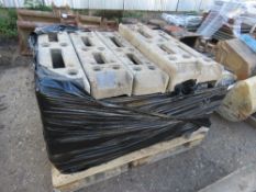 PALLET CONTAINING 29 X HERAS TYPE TEMPORARY SITE FENCE BASES.