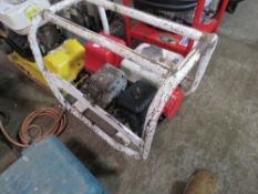 WHITE FRAMED PETROL ENGINED GENERATOR.