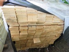 LARGE PACK OF MACHINED UNTREATED THICK BOARDS, 120MM X 20MM @2M LENGTH APPROX.