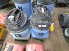 2 X SMALL SIZED NUMATIC 110 VOLT VACUUMS.