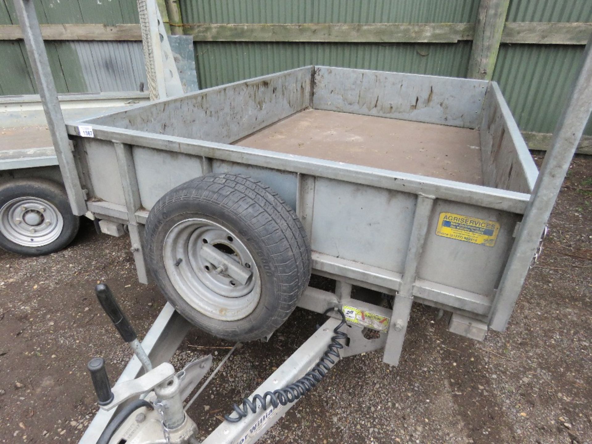 IFOR WILLIAMS LM85G TWIN AXLED DROP SIDED TRAILER SN:SCKD00000J5151710. 8FT X 5FT. - Image 4 of 7