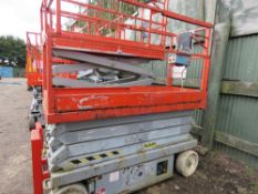 SKYJACK SJ111-3226 SCISSOR LIFT ACCESS PLATFORM. YEAR 2001. SLIDE OUT DECK EXTENSION. SN;28151.