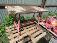 FOLDING PLUMBER'S WORK TABLE.