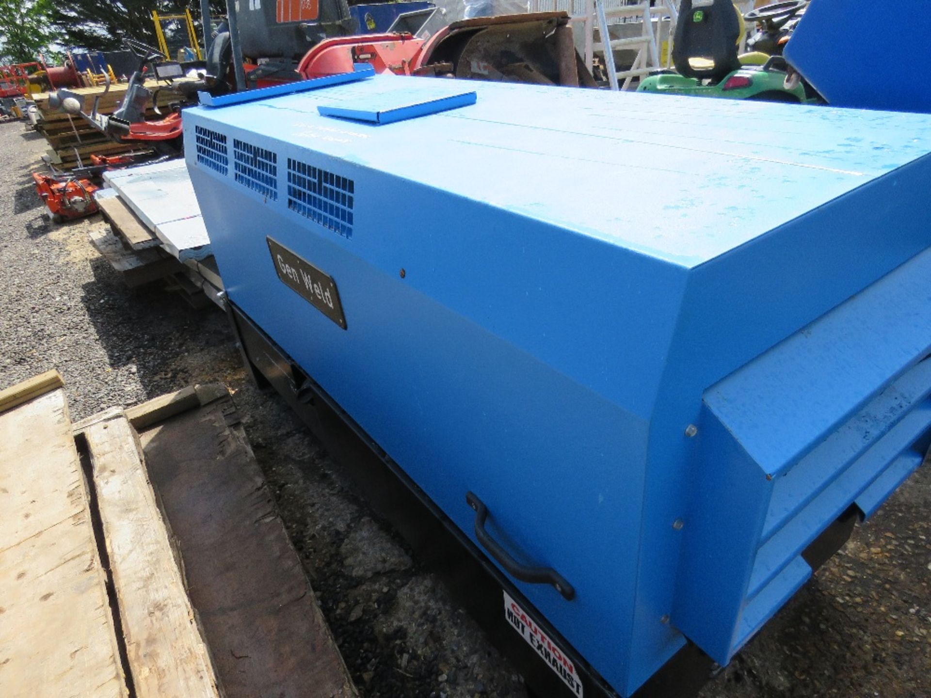 GENSET GENWELD GW20Y YANMAR DIESEL ENGINED SKID GENERATOR. WHEN TESTED WAS SEEN TO RUN (BATTERY LOW) - Image 7 of 7