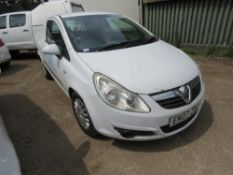 VAUXHALL CORSA PANEL VAN , CDTI MODEL REG:EN07 ZDC. 186,015 REC MILES.