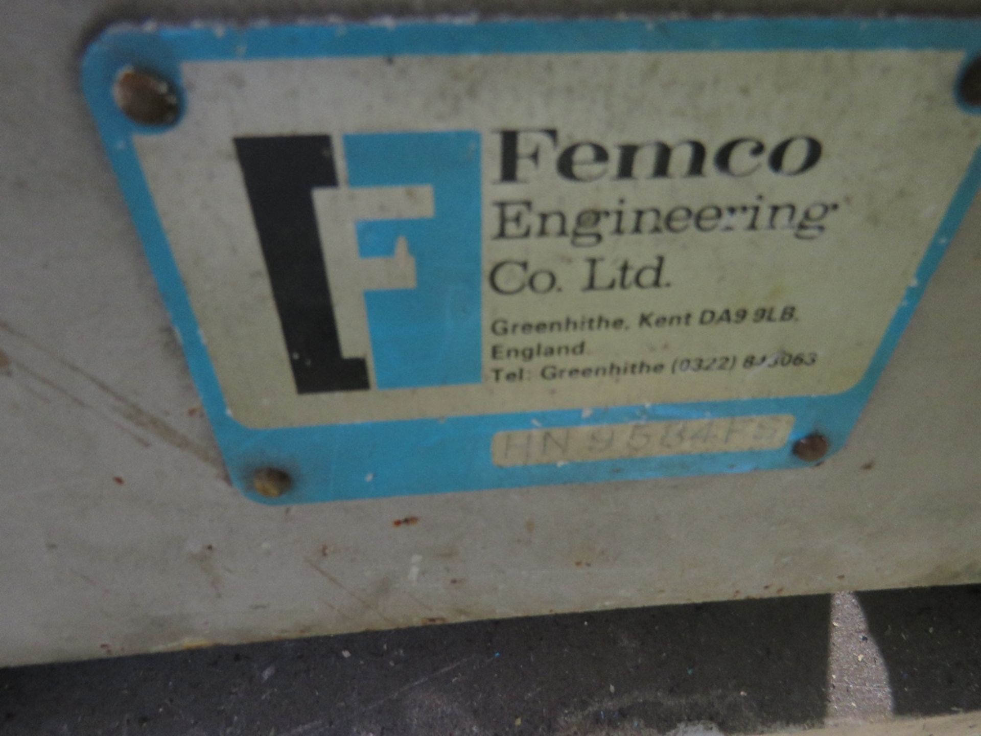 FEMCO 3 PHASE POWERED HYDRANOTCH CORNER NOTCHING MACHINE - Image 4 of 5