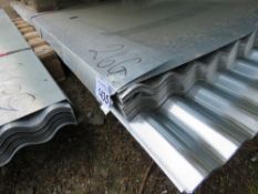 PACK OF 50NO UNUSED GALVANISED CORRUGATED ROOF SHEETS, 12FT LENGTH, 0.9M WIDE, 26 GUAGE.