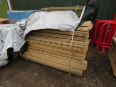 A VERY LARGE PACK OF SHIPLAP TIMBER CLADDING BOARDS, UNTREATED, 1.73M X 9.5CM APPROX.