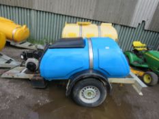 MAINWAY TOWED WASHER BOWSER WITH YANMAR ENGINED PUMP. UNTESTED, CONDITION UNKNOWN.