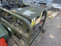 YANMAR ENGINED 230 VOLT 4KVA RATED DIESEL GENERATOR WHEN TESTED WAS SEEN TO RUN AND MAKE POWER (NO B