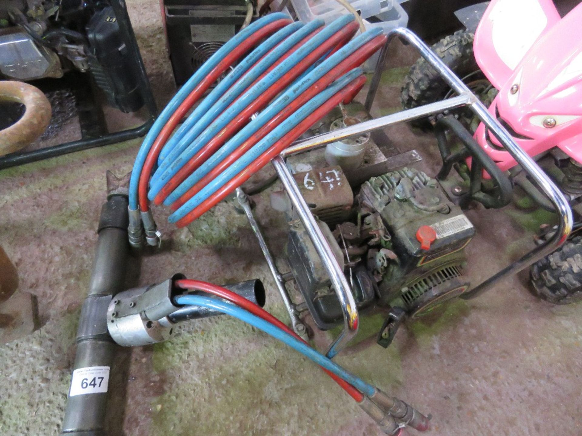 HYDRAULIC PETROL ENGINED POWER PACK WITH HOSES AND SPREADING TOOL