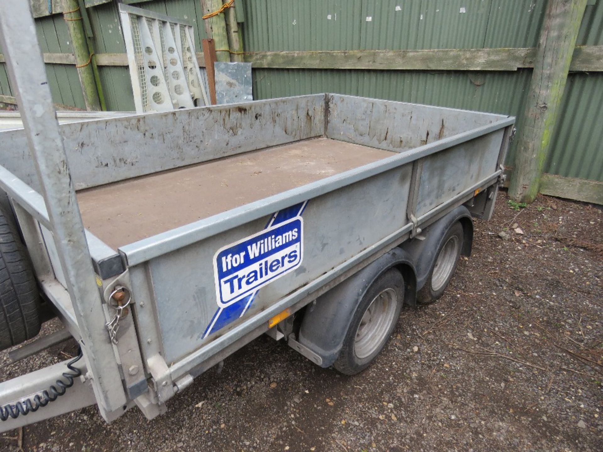 IFOR WILLIAMS LM85G TWIN AXLED DROP SIDED TRAILER SN:SCKD00000J5151710. 8FT X 5FT. - Image 5 of 7