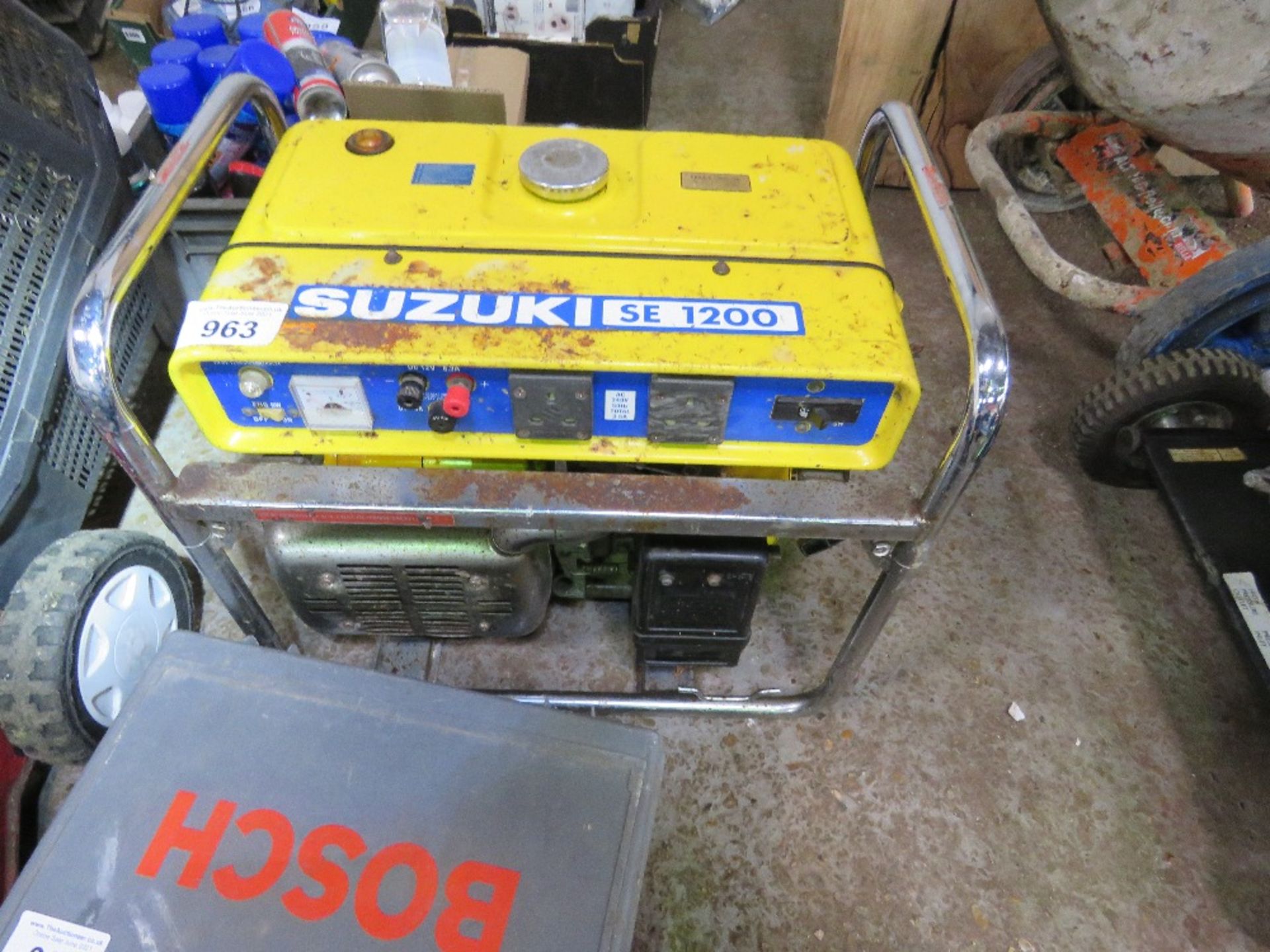 SUZUKI PETROL ENGINED GENERATOR. NO VAT ON HAMMER PRICE.