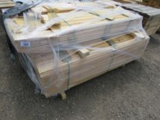 STACK OF UNTEATED SHIPLAP TIMBER CLADDING. 10CM X 1.7M APPROX FOR MAJORITY, SOME SHORTER LENGTHS INC