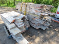 2 X PALLETS OF SCAFFOLD BOARDS, 3-8FT LENGTH APPROX.