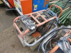 DIESEL ENGINED DIESEL POWER WASHER WITH HOSE AND LANCE. WHEN TESTED WAS SEEN TO RUN, PUMP NOT TESTED