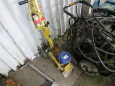 SPE 110VOLT FLOOR GRINDER, UNTESTED, CONDITION UNKNOWN.