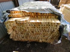 EXTRA LARGE PACK OF "U" PROFILE UNTREATED WOODEN BATTENS, 45MM X 50MM @1.53-1.8M LENGTH APPROX.