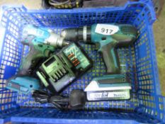 2 X MAKITA BATTERY TOOLS.