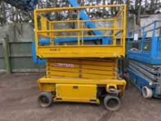 HOLLAND LIFT ECOSTAR 14M SCISSOR LIFT, BATTERY POWERED. TYPE HL11812. YEAR 2012. SN:HL11812007396.