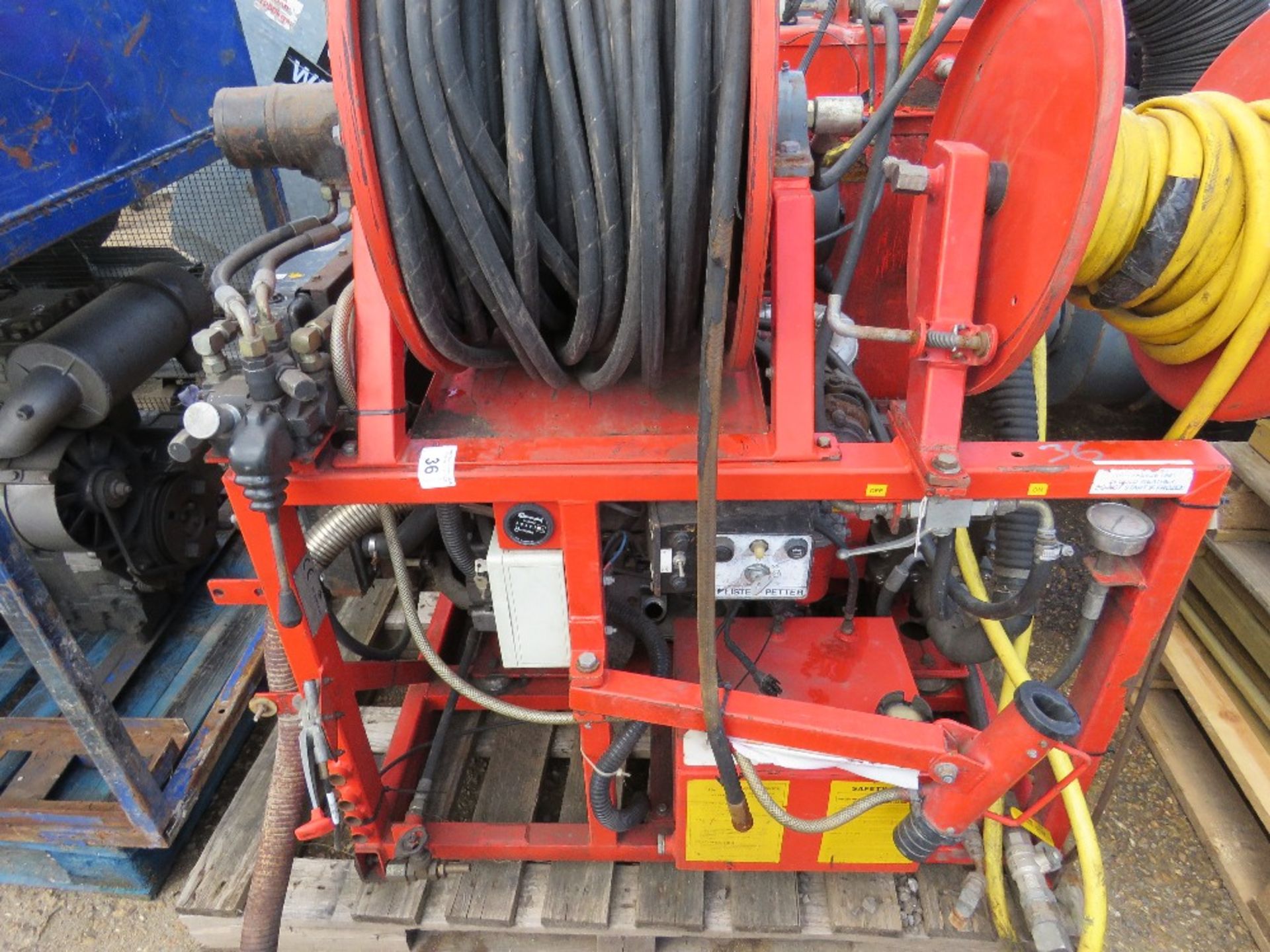 FLEXIAN LISTER 4 CYLINDER DIESEL ENGINED HIGH PRESSURE JETTER/WASHER UNIT, 407 REC HRS. YEAR 1999. U