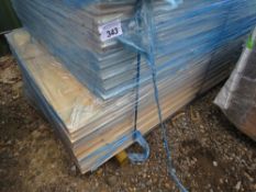 LARGE PACK OF ASSORTED LENGTH SHIPLAP TIMBER CLADDING BOARDS, UNTREATED, 1.43-1.54M X 10CM APPROX.