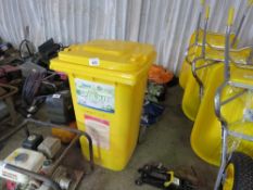 COMPREHENSIVE SPILL KIT SET IN A WHEELED BIN.