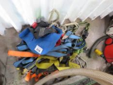 QUANTITY OF SAFTEY HARNESSES AND EQUIPTMENT UNTESTED, SOURCED FROM WORKSHOP CLOSURE.