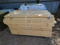 LARGE PACK OF "U" PROFILE UNTREATED WOODEN BATTENS, 45MM X 50MM @1.65M LENGTH APPROX.