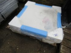 2 X 760 X 760MM SHOWER TRAYS, UNUSED.