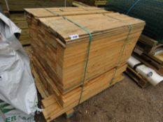 PACK OF UNTREATED FENCING BOARDS 114CM X 10.5CM X 1.2CM APPROX PLUS SOME HIT AND MISS MACHINED BOARD