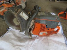 HUSQVARNA PETROL CUT OFF SAW, CONDITION UNKNOWN. DIRECT FROM UTILITIES CONTRACTOR.