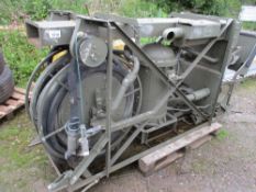 DIESEL ENGINED FUEL PUMPING UNIT WITH HOSE AND GUN, LITTLE SIGN OF USEAGE.