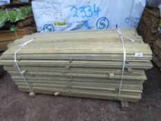 LARGE PACK OF TREATED SHIPLAP CLADDING BOARDS 95MM WIDE @1.73M LENGTH APPROX.