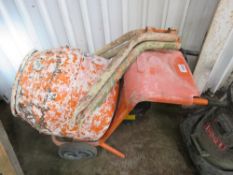 BELLE 240VOLT POWERED 4.3 SMALL SIZED CEMENT MIXER WITH STAND.