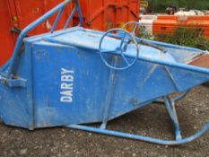 FUNNEL CONCRETE SKIP, 1M /3000KG RATED CAPACITY WITH CONTROLLED RELEASE.