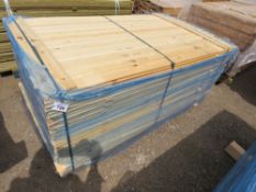 PACK OF UNTREATED SHIPLAP TIMBER CLADDING 1.73M X 10CM APPROX.
