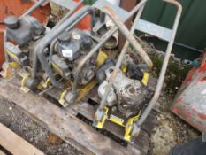 3 X PETROL COMPACTION PLATES FOR SPARES/REPAIR.