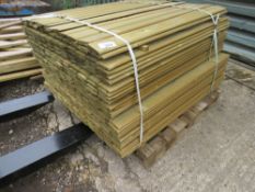 PACK OF TREATED SHIPLAP TIMBER, 1.11M X 9.5CM APPROX.