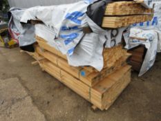 LARGE PACK OF MACHINED TIMBER VENETIAN SLATS/BARS, UNTREATED, 45MM AND 40MM X 17MM APPROX @ 1.47- 1.