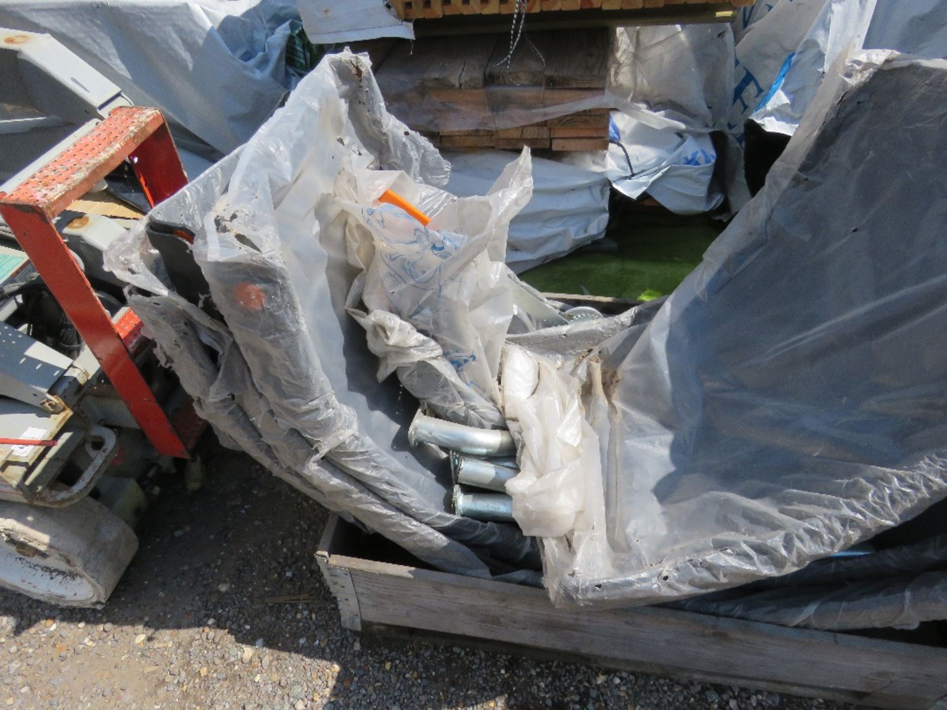 PALLET CONTAINING 9 X LORRY MUD WINGS PLUS SOME BRACKETS AND A CABLE BRAKE WINCH UNIT. ETC - Image 3 of 3