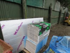 PALLET OF INSULATION BOARDS.