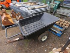 GARDEN BARROW/TIPPING TRAILER FOR GARDEN TRACTOR.