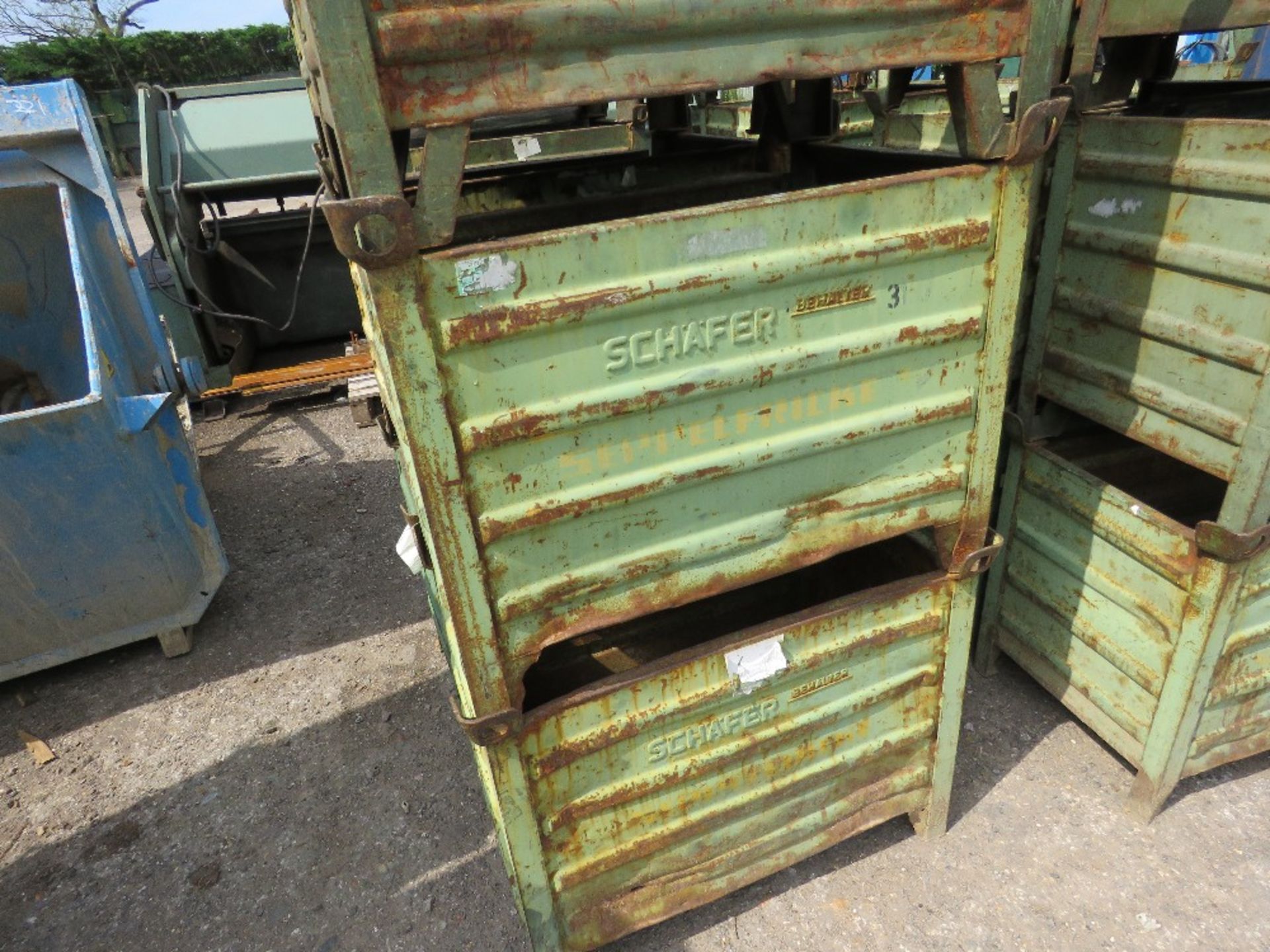 6 X SCHAFER METAL STILLAGES, 50CM X 80CM X 50CM HEIGHT (PLUS LEGS). - Image 2 of 2