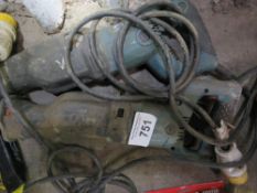 2 X RECIPROCATING 110VOLT SAWS. UNTESTED, CONDITION UNKNOWN.