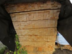 LARGE PACK OF MACHINED TIMBER VENETIAN SLATS/BARS, UNTREATED, 45MM X 17MM APPROX @ 1.8-2M LENGTH.