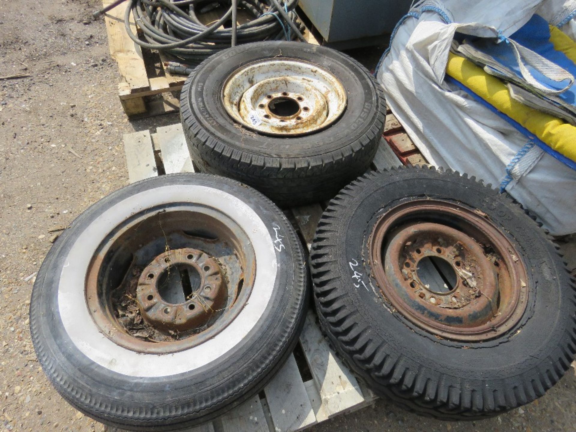 3 X ASSORTED WHEELS AND TYRES. - Image 2 of 2