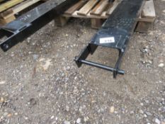 PAIR OF EXTENSION FORKLIFT SLEEVES, 8FT LENGTH X 6" WIDE, WITH LOCKING PINS.