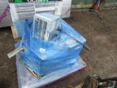 PALLET CONTAINING KARCHER PRESSURE WASHER PLUS AIR CONDITIONER UNITS.