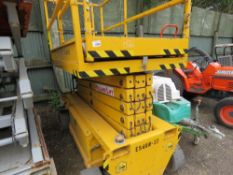 HOLLAND LIFT ECOSTAR 14M SCISSOR LIFT, BATTERY POWERED. TYPE HL11812. YEAR 2012. SN:HL11812007396.